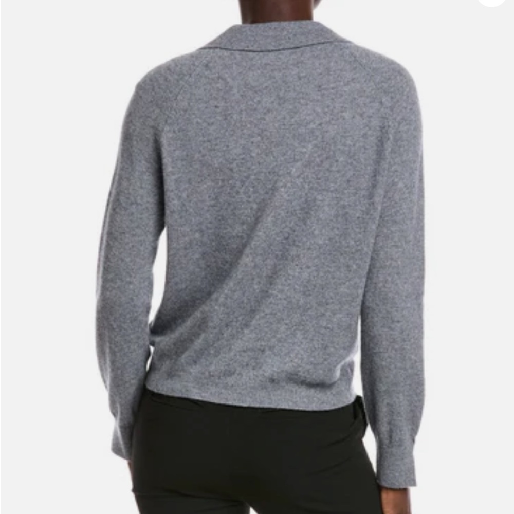 MINNIE ROSE Collared Cashmere Sweater - Picture 3 of 8